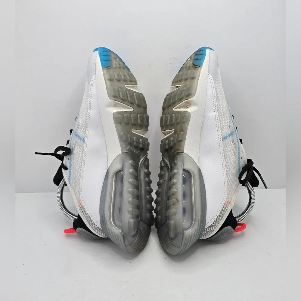 Nike Air Max 2090 'Pure Platinum' white blue sporty streetwear sneakers WMS 8.5